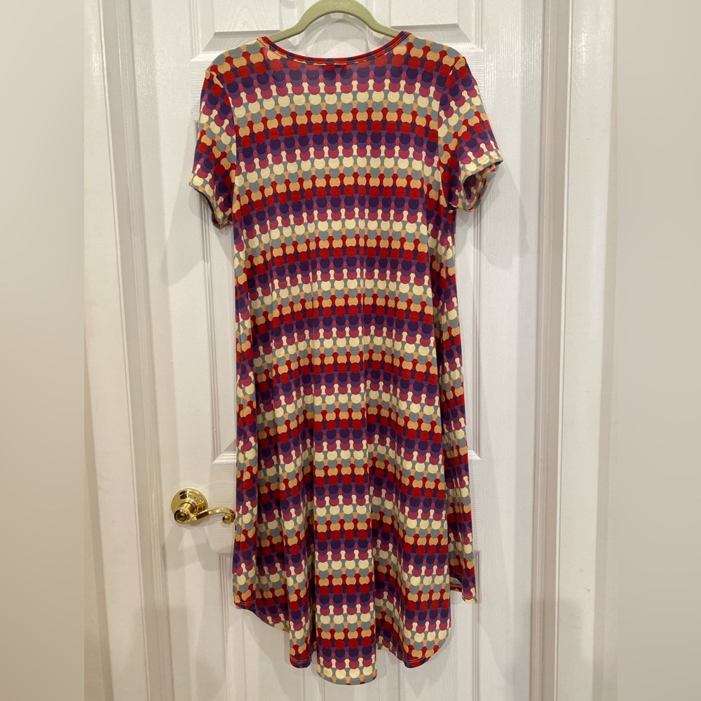 LulaRoe Small Carly Swing Dress high low dress